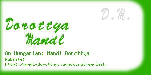 dorottya mandl business card